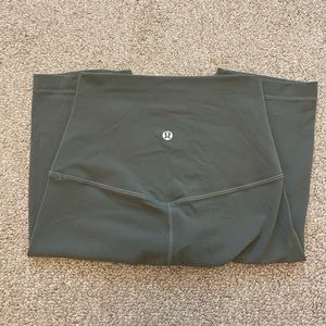 Size 2 Lululemon align biker shorts, sage green